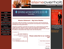 Tablet Screenshot of elaineoverholt.com